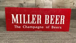 MILLER BEER BAR LIGHT UP HANGING SIGN