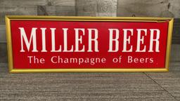 MILLER BEER BAR LIGHT UP HANGING SIGN