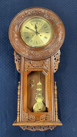 KOREAN REPRODUCTION ROCOCO WALL CLOCK