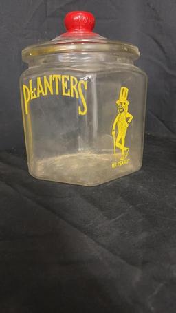 PLANTERS PEANUTS CANISTER JAR & CHOPPER