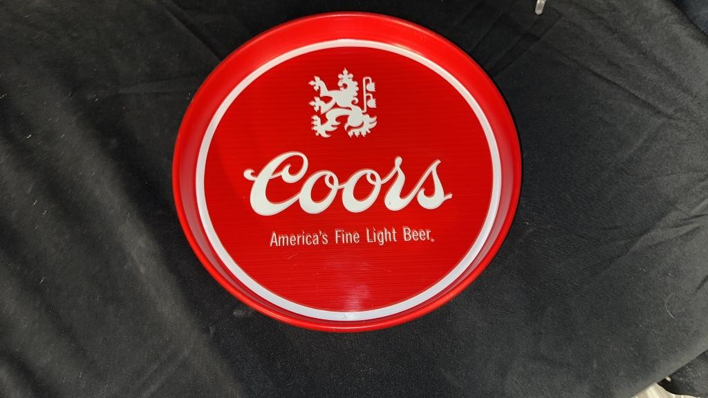 VINTAGE BEER TRAYS: TIVOLI, COORS, & MORE