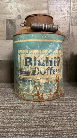 VTG TIN RAILROAD LUNCH PAIL, GAS CAN & COFFEE PAIL