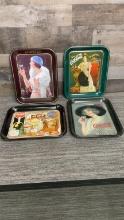 VINTAGE COCA-COLA COMMEMORATIVE METAL TRAYS