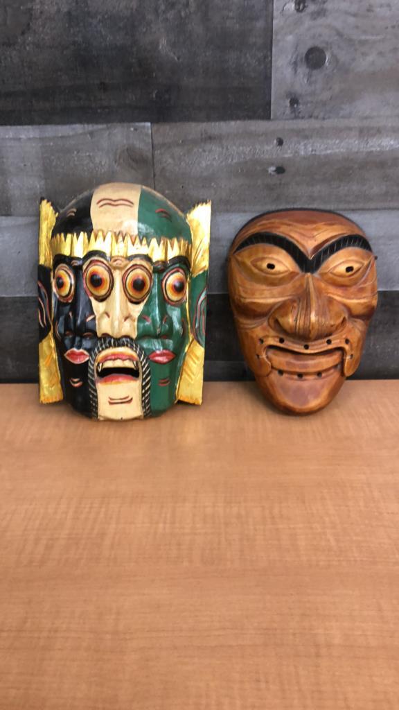 TRI-FACE BALINESE & KOREAN HAHOE MASKS