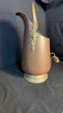 BRASS & COPPER VINTAGE SCUTTLE BUCKET