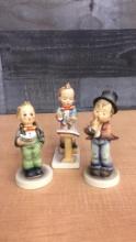 3) M.I. HUMMEL MUSIC THEMED FIGURINES