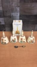 M.I. HUMMEL 1978-79 ANNUAL BELLS & SPOON