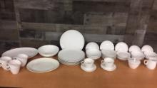 47PC FRANCISCAN WHITESTONE WARE "CLOUD NINE" SET