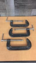 3) 6" C-CLAMPS