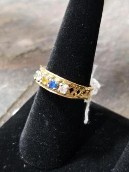 10k Gold Ring w/ Gemstones - 2.8 Grams