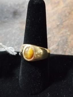 14k Gold Ring w/ Gemstone - 9.6 Grams