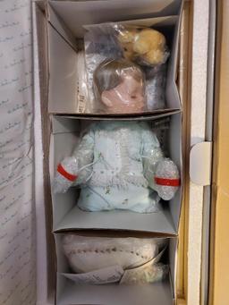 The Danbury Mint "Sitting Pretty" Porcelain Doll NIB