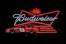 Budweiser Bud Dale Earnhardt Jr Neon Beer and NASCAR Sign