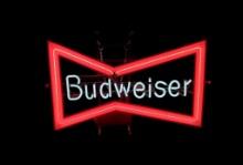 Budweiser Bow Tie Neon Beer Sign