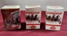 Lot of 3 Budweiser "The World Renowned" Holiday Steins