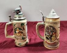 Lot of 2 Anheuser-Busch Collection Steins