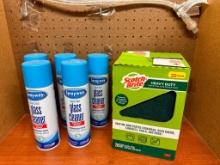 Glass Cleaner and Scouring Pads
