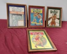 Lot of 4 Vintage The Ring Boxing Magazines