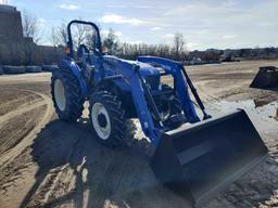 NEW NEW HOLLAND WORKMASTER 70 TRACTOR LOADER SN-5627180... 4x4, powered by diesel engine, 70hp,