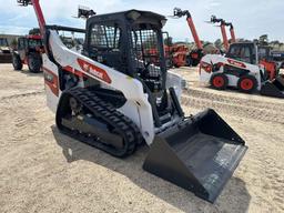 2023 BOBCAT T64 RUBBER TRACKED SKID STEER SN-19577 powered by diesel engine, equipped with rollcage,