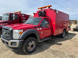 2015 FORD F550 SERVICE TRUCK VN:1FDUF5GT3FEC73101 powered by gas engine, equipped with power