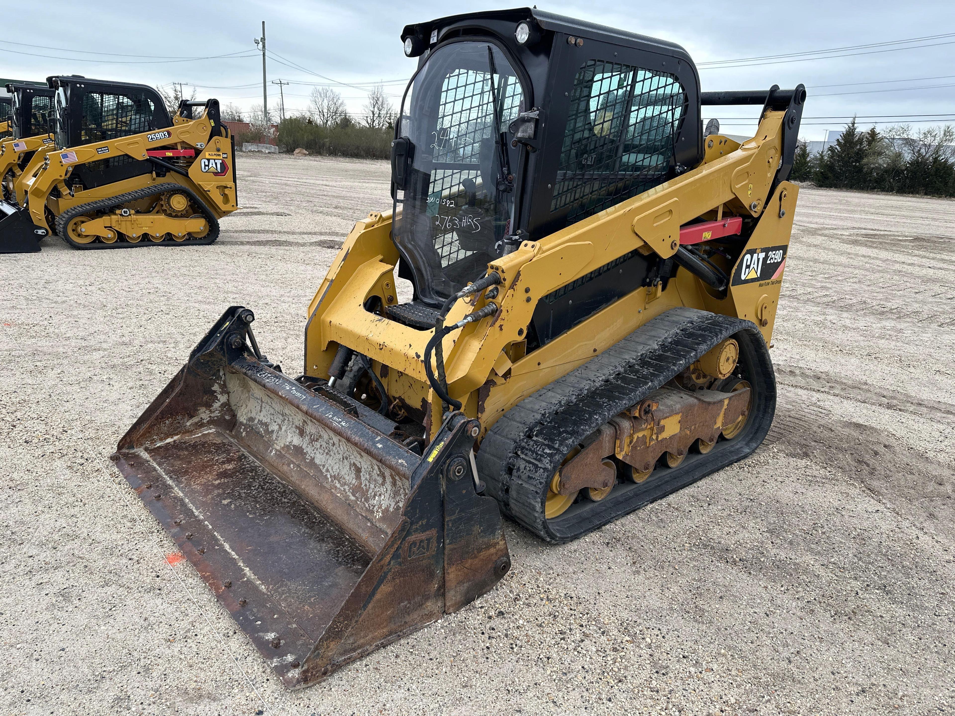 2015 CAT 259D RUBBER TRACKED SKID STEER SN:FTL01582 powered by Cat diesel engine, equipped with