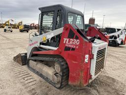 2012 TAKEUCHI TL230 SERIES II RUBBER TRACKED SKID STEER SN:223101168... powered by diesel engine,