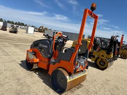 NEW UNUSED HAMM HD10CVV ASPHALT ROLLER SN:02470 powered by diesel engine, equipped with OROPS, 36in.