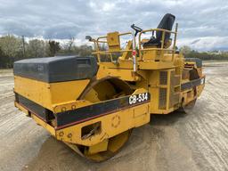 CAT CB-534 ASPHALT ROLLER SN:2EG00430 powered by Cat diesel engine, equipped with OROPS, 67in.