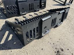 NEW ALL-STAR 80" ROCK BUCKET SKID STEER ATTACHMENT with teeth.