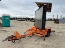 ADCO MESSAGE BOARD ARROW/MESSAGE BOARD SN:10422 trailer mounted.BOS ONLY