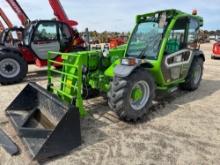 DEMO MERLO 30.9 TELESCOPIC FORKLIFT 4x4, powered by diesel engine, equipped with EROPS, air, heat,
