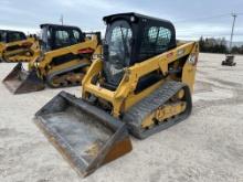 2018 CAT 239D3 RUBBER TRACKED SKID STEER SN:HC900677 powered by Cat diesel engine, equipped with