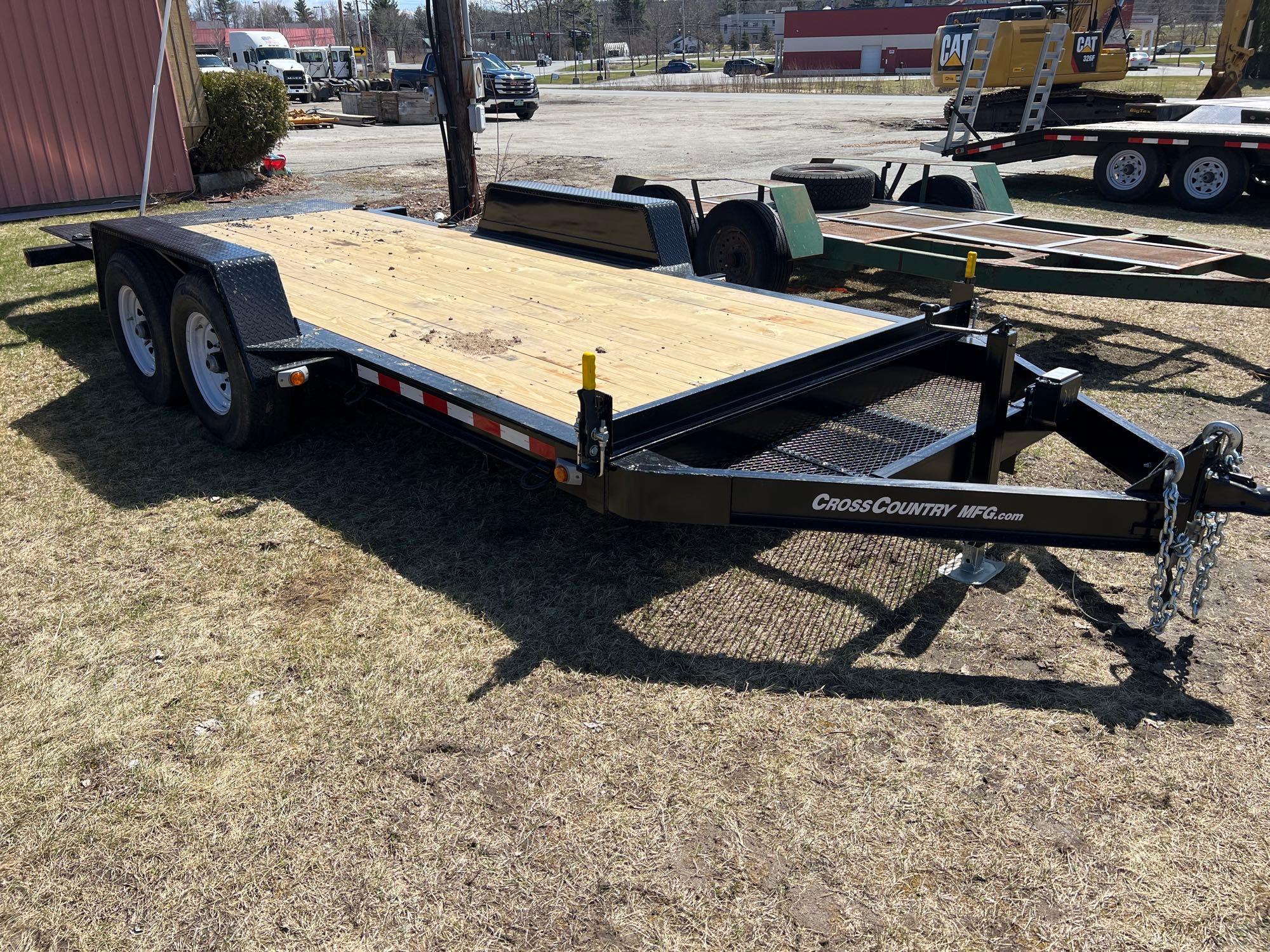 NEW 2024 CROSS COUNTRY 16FT. TAGALONG TRAILER VN:643153 equipped with 6...ton capacity, tilt deck,