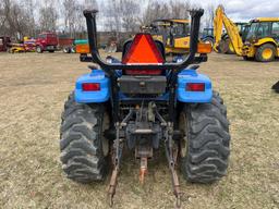 NEW HOLLAND TC33D TRACTOR LOADER 4x4 SN:6558, powered by diesel engine, equipped with ROPS, GP front