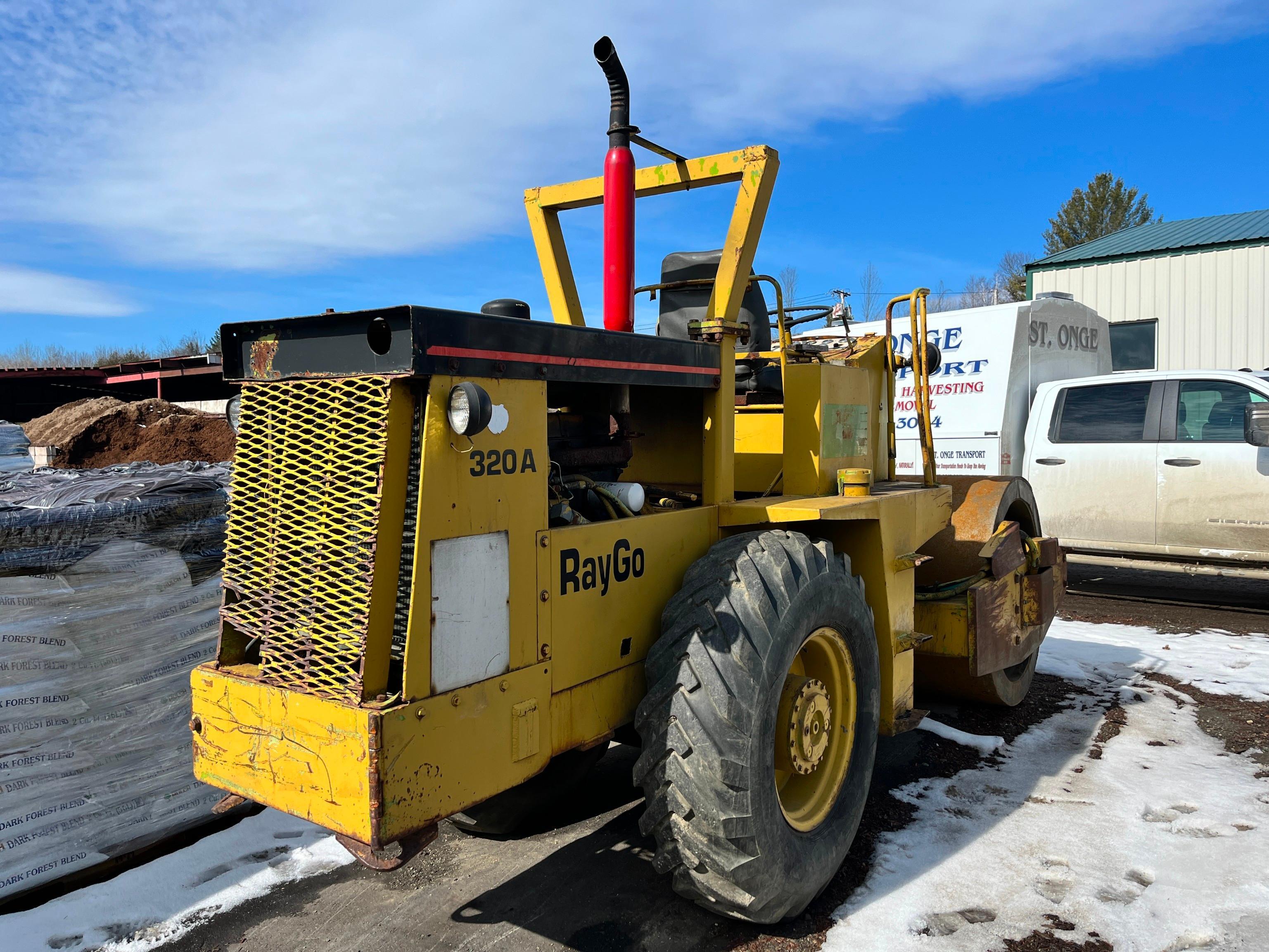 RAYGO 320A VIBRATORY ROLLER powered by Detroit diesel engine, equipped with 60in. Smooth drum,