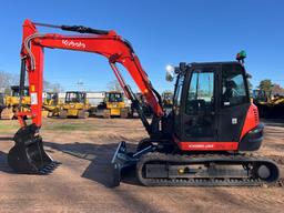 2023 KUBOTA KX080-4A2 HYDRAULIC EXCAVATOR SN:79533 powered by diesel engine, equipped with Cab, air,
