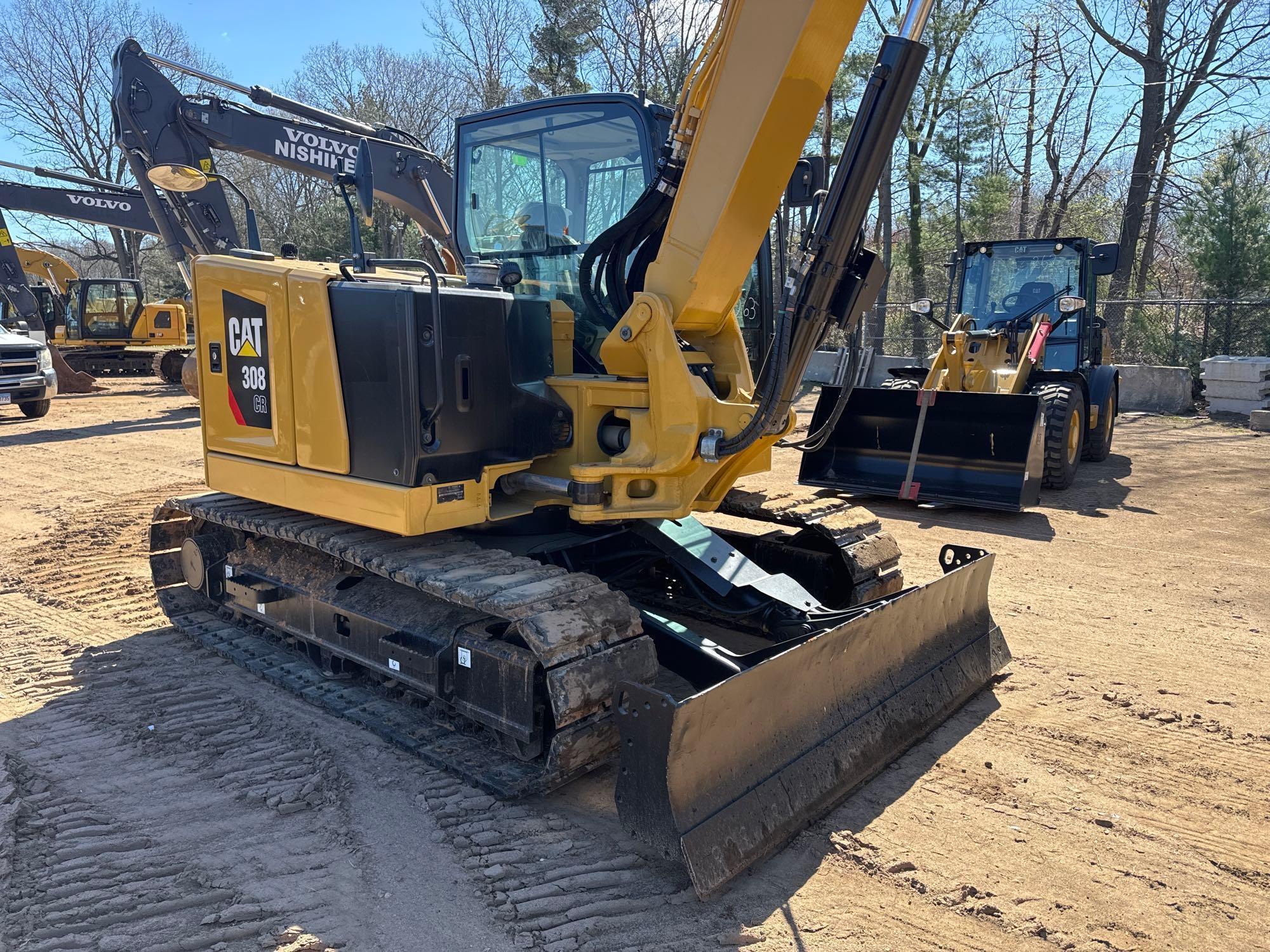2021 CAT 308CR HYDRAULIC EXCAVATOR SN:GW800851powered by Cat diesel engine, equipped with Cab, air,