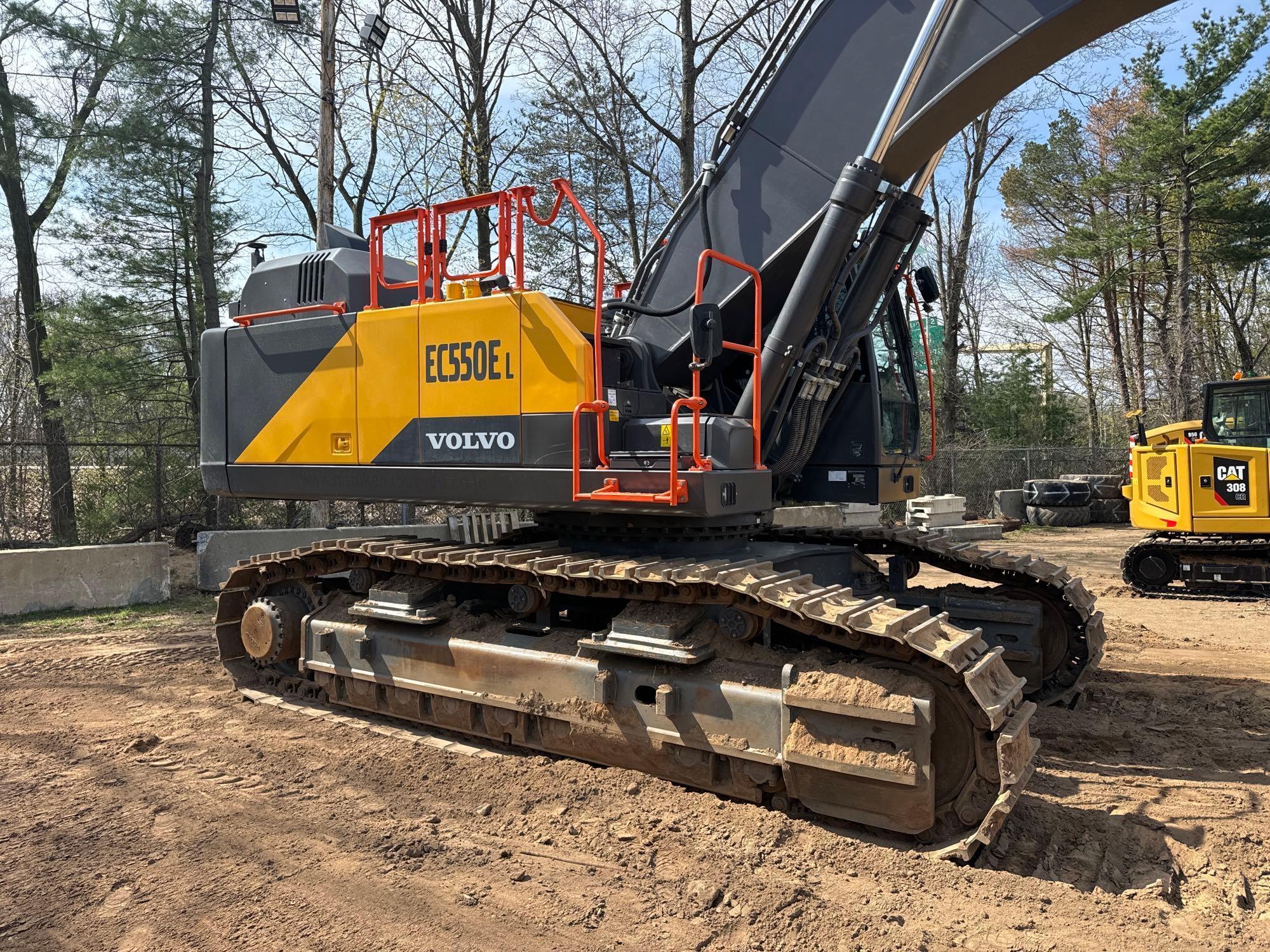 2022 VOLVO EC550EL HYDRAULIC EXCAVATOR SN-00075... ...powered by diesel engine, equipped with Cab, a