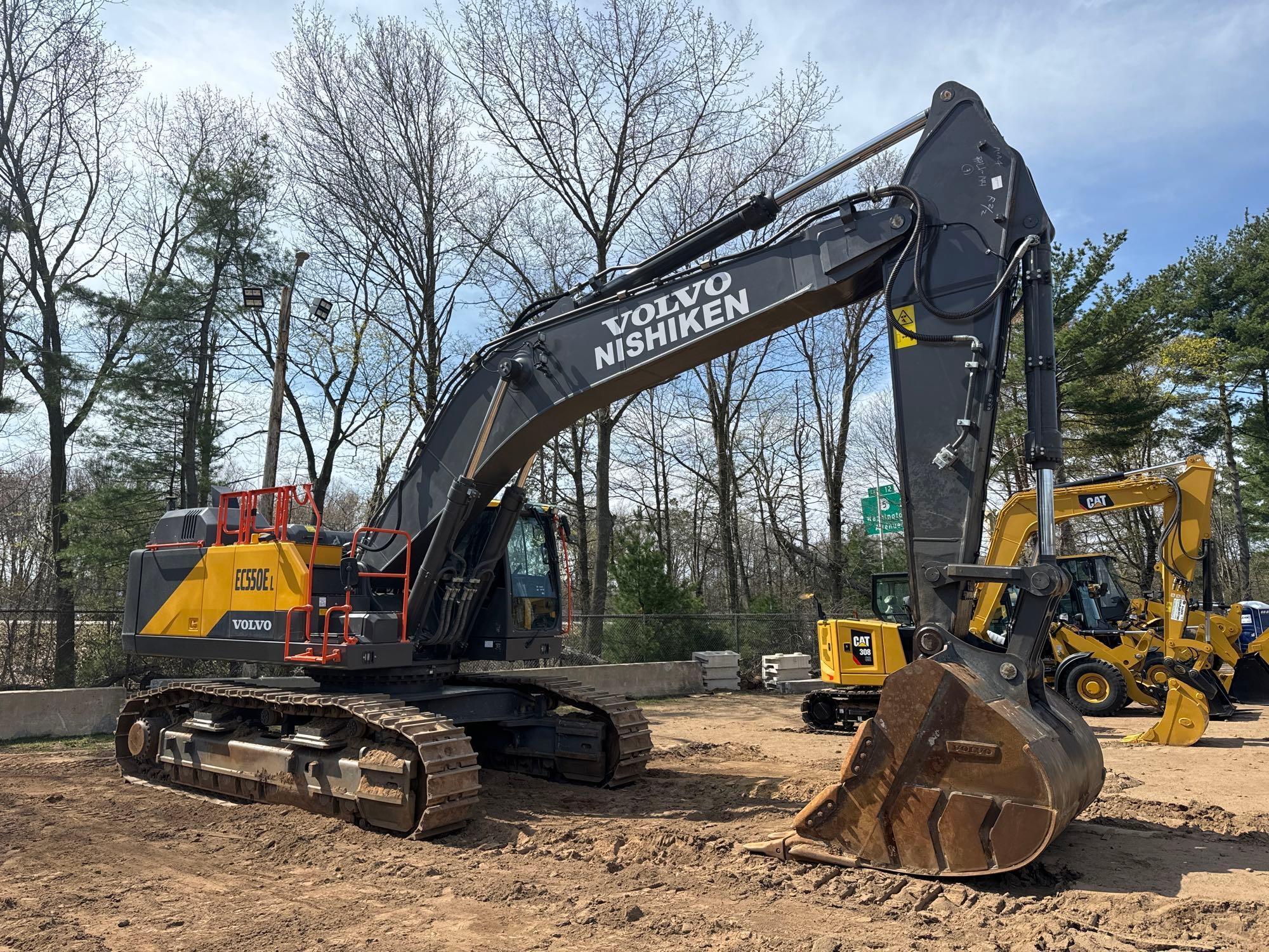 2022 VOLVO EC550EL HYDRAULIC EXCAVATOR SN-00075... ...powered by diesel engine, equipped with Cab, a