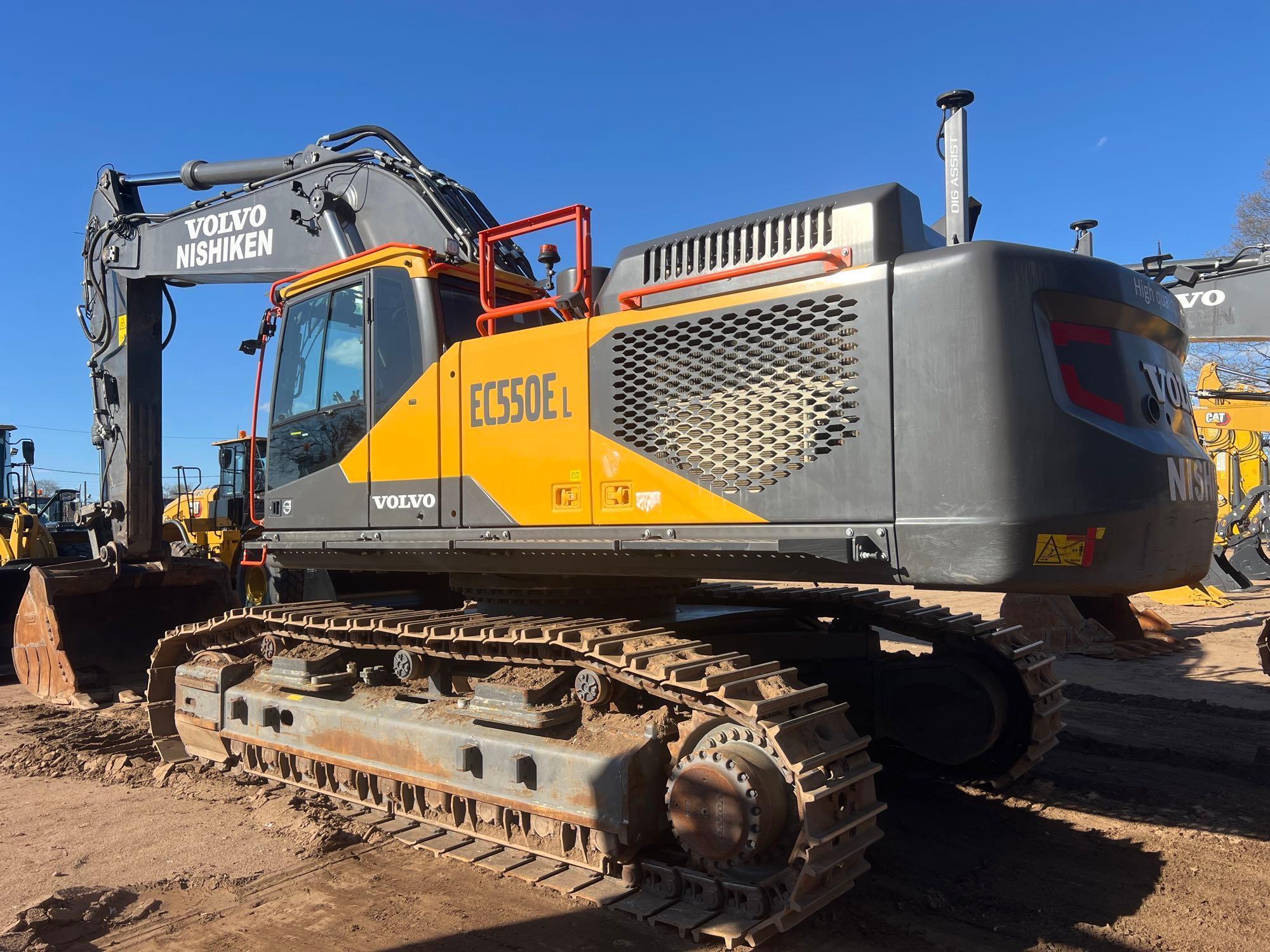 2022 VOLVO EC550EL HYDRAULIC EXCAVATOR SN-00075... ...powered by diesel engine, equipped with Cab, a