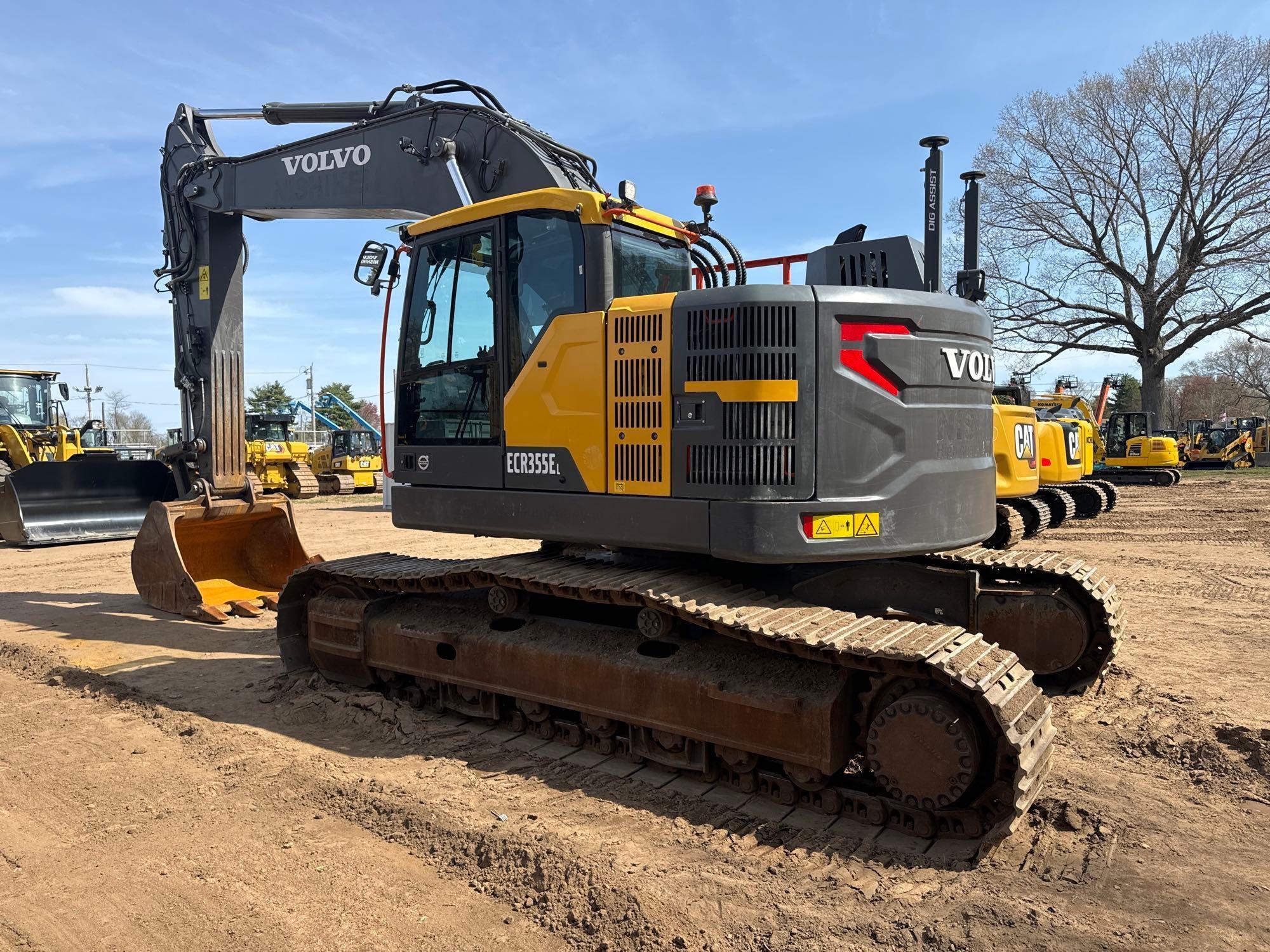 2022 VOLVO ECR355EL HYDRAULIC EXCAVATOR SN-314500... ...powered by diesel engine, equipped with Cab,