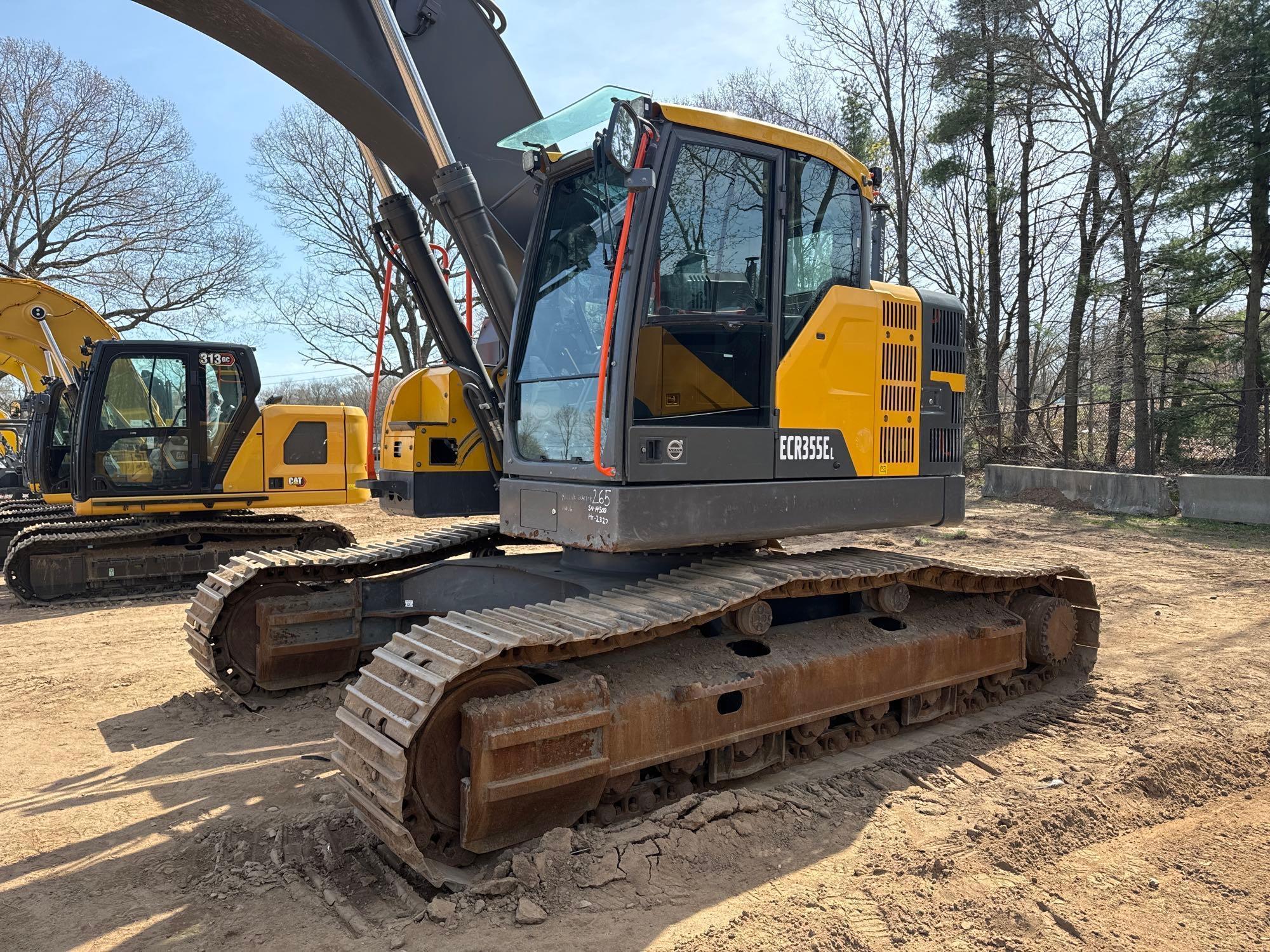 2022 VOLVO ECR355EL HYDRAULIC EXCAVATOR SN-314500... ...powered by diesel engine, equipped with Cab,