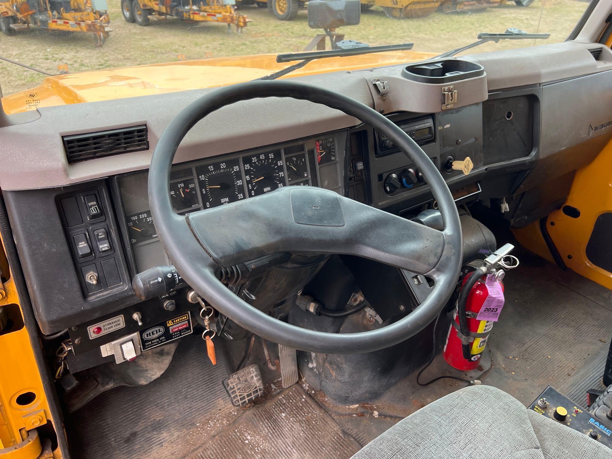 ... 1999... INTERNATIONAL 4900 DUMP TRUCK VN:684837...powered by DT466 diesel engine, equipped with