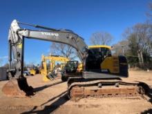 2022 VOLVO ECR355EL HYDRAULIC EXCAVATOR powered by diesel engine, equipped with Cab, air, heat, 3D