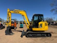 2021 KOMATSU PC80MR-5 HYDRAULIC EXCAVATOR SN:F70455 powered by Komatsu diesel engine, equipped with