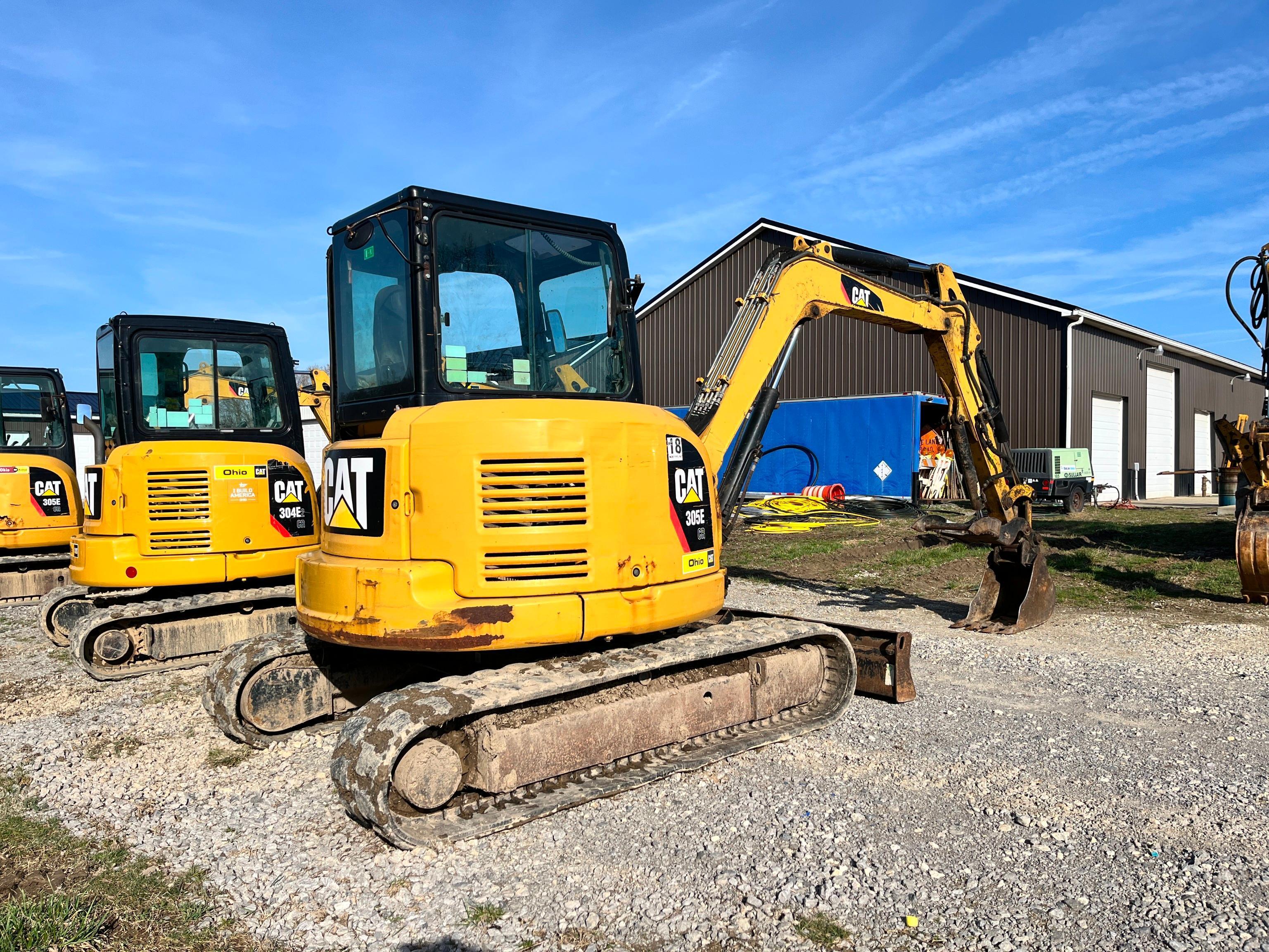 2014 CAT 305ECR HYDRAULIC EXCAVATOR SN:XFA03486 powered by Cat C2.4 diesel engine, equipped with