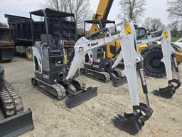2023 BOBCAT E20 HYDRAULIC EXCAVATOR SN-G11563 powered by diesel engine, equipped with OROPS, front