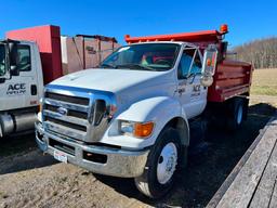 2010 FORD F750XL DUMP TRUCK VN:3FRXF7FE8AV274275 powered by Cummins diesel engine, equipped with 7