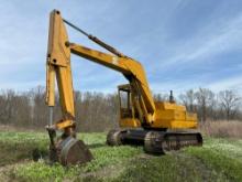 JOHN DEERE 690B HYDRAULIC EXCAVATOR powered by John Deere diesel engine, equipped with Cab, digging